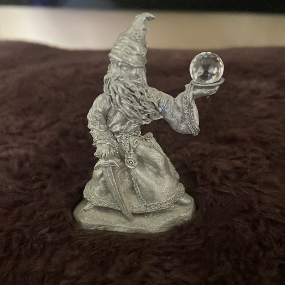 Vintage Pewter Wizard Spoontiques